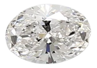 0.36 Carat E VVS2 Oval Lab Diamond For Sale