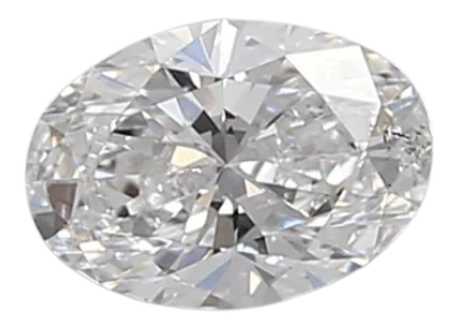 0.36 Carat D SI1 Oval Lab Diamond on Sale