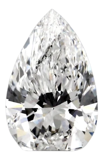 0.37 Carat E VVS1 Pear Lab Diamond For Sale