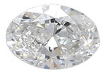 0.36 Carat D VVS2 Oval Lab Diamond Fashion