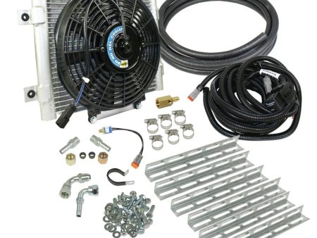 BD Xtrude Transmission Cooler Ford F150 (03-04) Complete Kit 1 2 Lines w  Fan - 1030606-1 2 on Sale