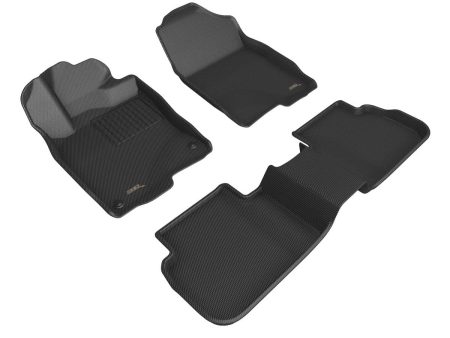 3D MAXpider Floor Mats Acura Integra (2022-2024) All-Weather Kagu Series Black - w  or w o Rear USB Port Online now