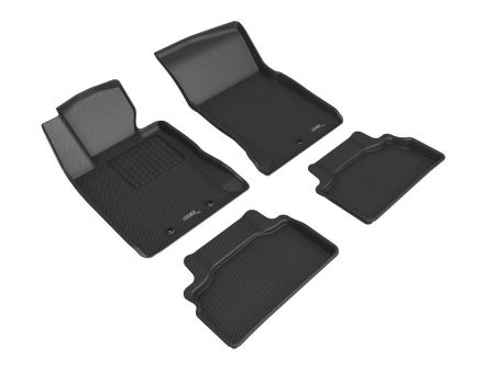 3D MAXpider Floor Mats Hyundai Genesis Coupe (13-16) All-Weather Kagu Series Black - Front or Second Row on Sale