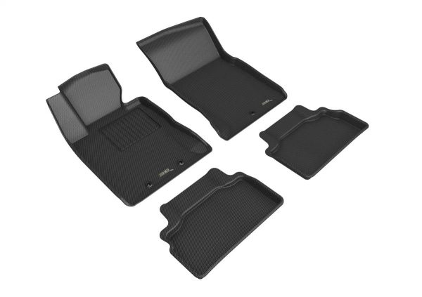 3D MAXpider Floor Mats Hyundai Genesis Coupe (13-16) All-Weather Kagu Series Black - Front or Second Row on Sale