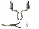 JBA Exhaust Ford Mustang S550 EcoBoost (15-20) Catback 3.0  Stainless Steel - 40-2648 Fashion